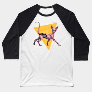 Cyber Sphynx Cat Baseball T-Shirt